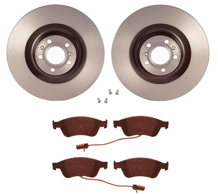 Brembo Brake Pads and Rotors Kit - Front (360mm) (Ceramic)